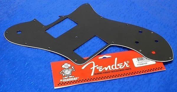 Fender Pickguard, '72 Telecaster Tele Deluxe Reissue, 3-Ply, Black 0064310002