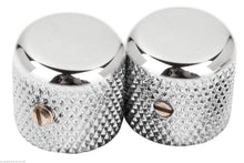 Load image into Gallery viewer, Fender &#39;52 Style Tele Knurled Chrome Dome Knobs, Set of Two, 0094040049

