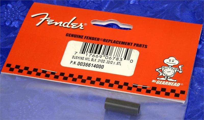 Fender Black Plastic Insert for American Deluxe Strat Bridge Block .31OD .22ID X .87L, 0036614000