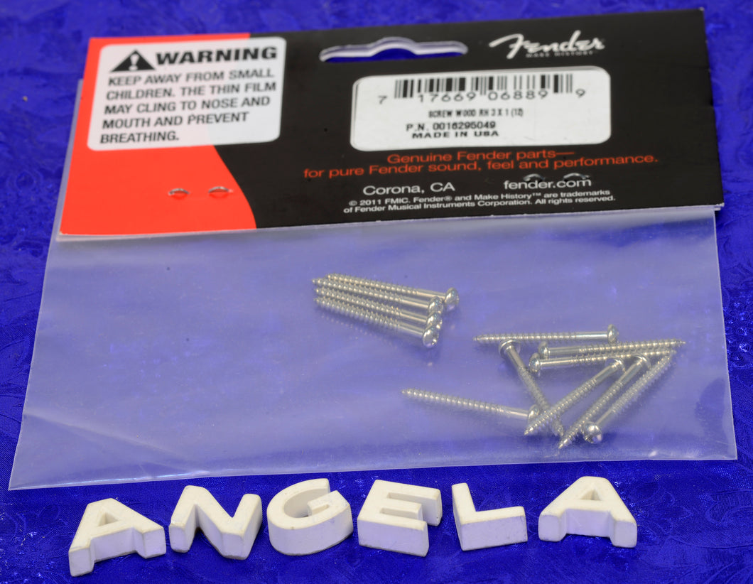 Fender Tele Neck Pickup And Jazzmaster '60s Style Phillips Head Pickup Mounting Screws x12, 0016295049