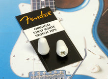 Load image into Gallery viewer, Fender USA White Strat Stratocaster Switch Tips x2, 0994940000
