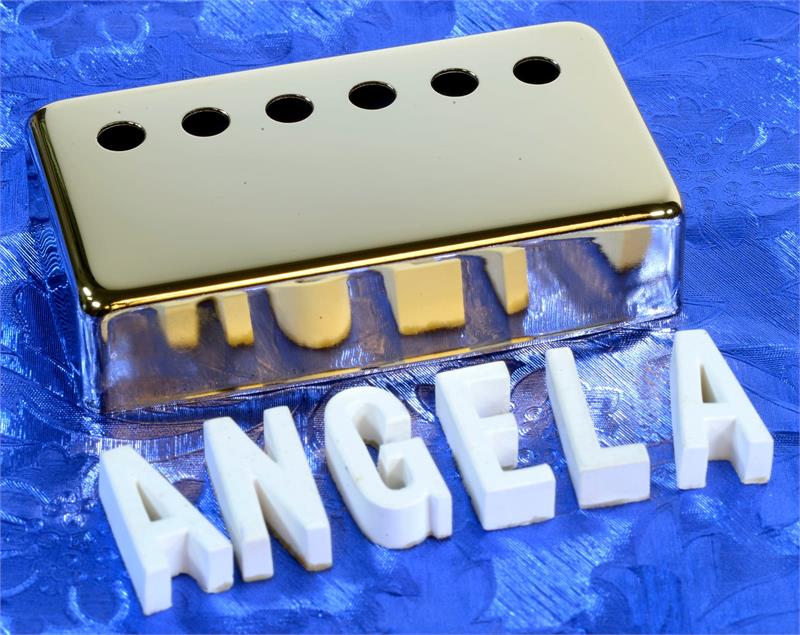 Bright Gold Humbucking Pickup Cover For Vintage Gibson 49.2mm Spacing, #GGHC
