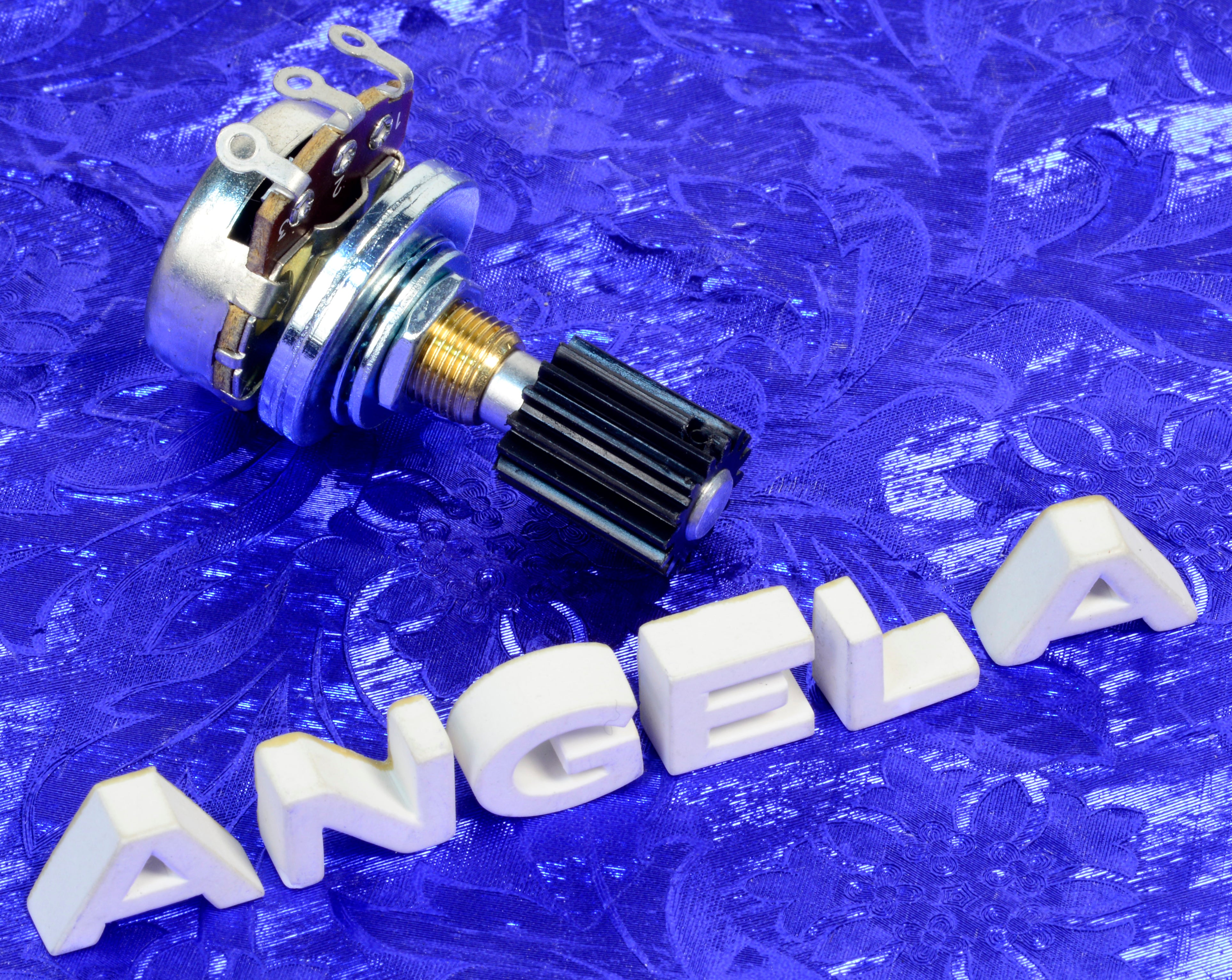 100K Linear Taper Replacement Potentiometer & Gear For Wah Wah Pedals, #WAHPOT
