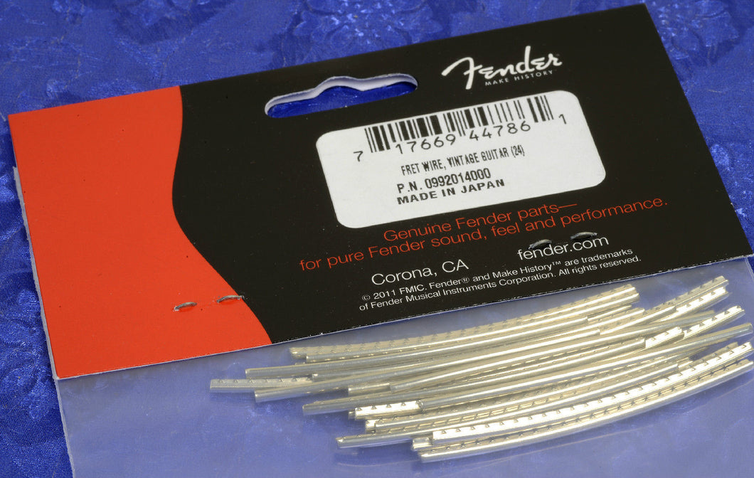 Fender ® USA Nickel/Silver Vintage Guitar Fret Wire 24 Pack, 0992014000