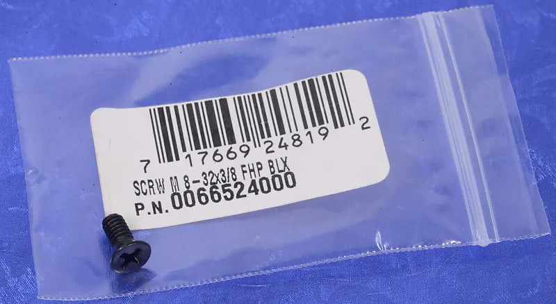 One Black Flat Philips Head Machine Screw For SWR Amp 0066524000