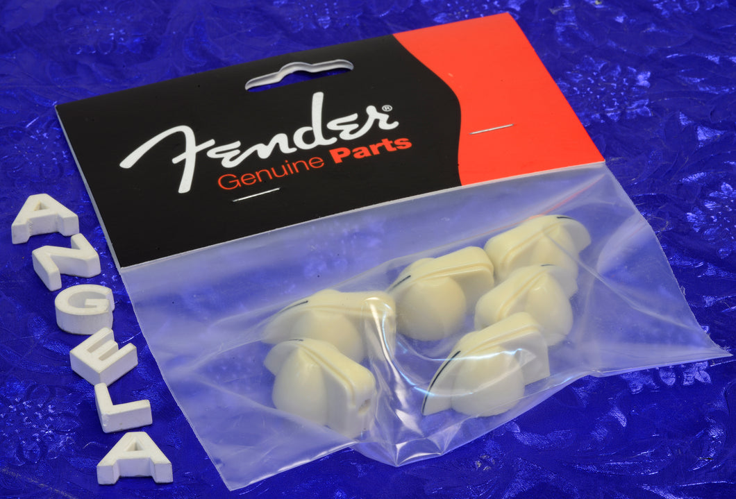 Fender '50s Style Cream Chicken Head Amplifier Knobs Pack Of Six, 0058164049
