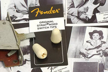Load image into Gallery viewer, Fender USA Aged White Strat Stratocaster Switch Tips X2, 0994938000
