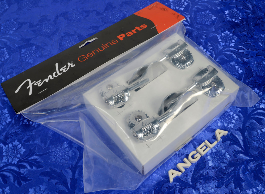 Fender Bass Tuners, Deluxe F Stamp, Left Hand, Set of 4, 0097336049