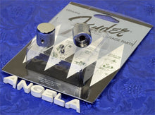 Load image into Gallery viewer, Fender American Vintage &#39;58 Tele Knurled Chrome Knobs x2, 0094057049
