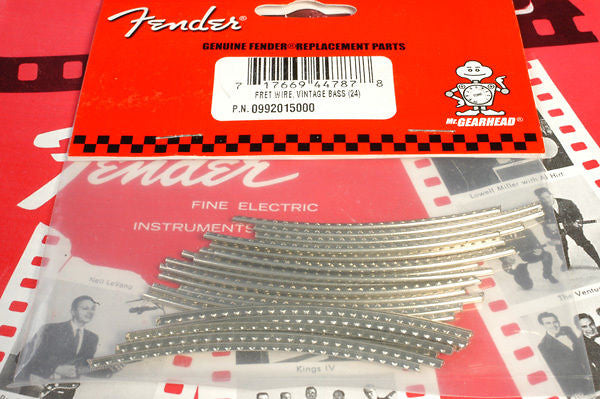 Fender Nickel/Silver Vintage Bass Fret Wire 24 Pack, 0992015000