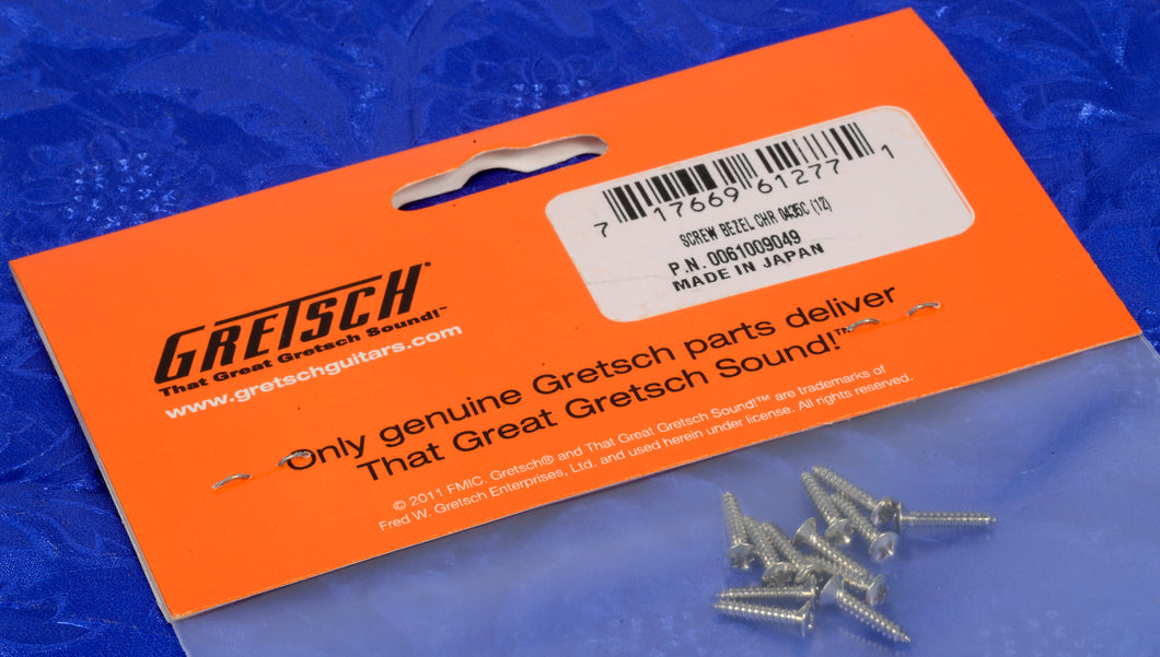 Gretsch Filtertron Pickup Bezel Mount Screws x12, 0061009049