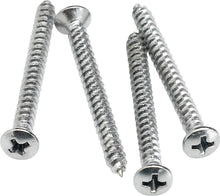 Load image into Gallery viewer, Fender Chrome Phillips Neck Plate Mounting Screws, Set of Four, 0994948000
