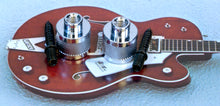 Load image into Gallery viewer, 2 Chrome Strap Knobs Buttons With Hanger Bolts For Gretsch, #GGSB
