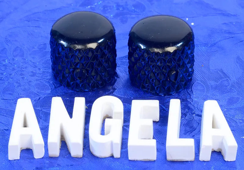2 Vintage Tele Style Knobs With Heavy Knurling For 1/4