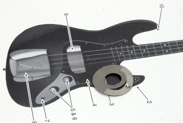 Fender Stack Knob '62 Jazz Bass Detent Plate, 0019504000