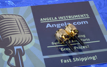 Load image into Gallery viewer, 2 Gold Strap Knobs Buttons With Hanger Bolts For Gretsch, #GGGSB
