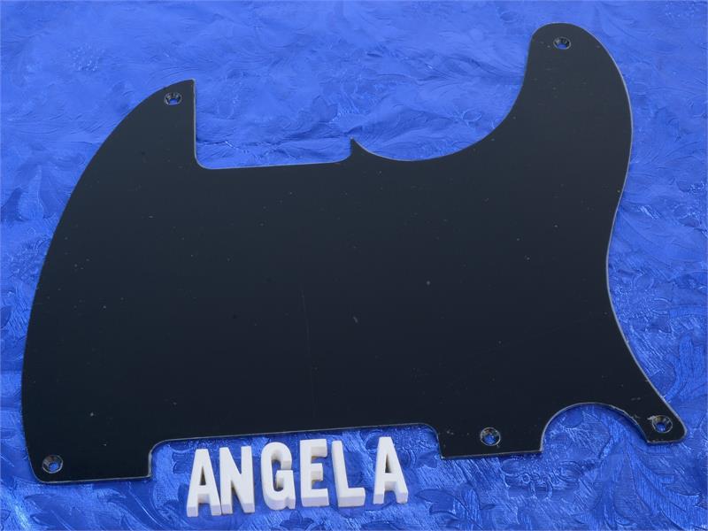 Generic 1950's Style Black 1 Ply Vinyl Pickguard For Fender Esquire, #GEP