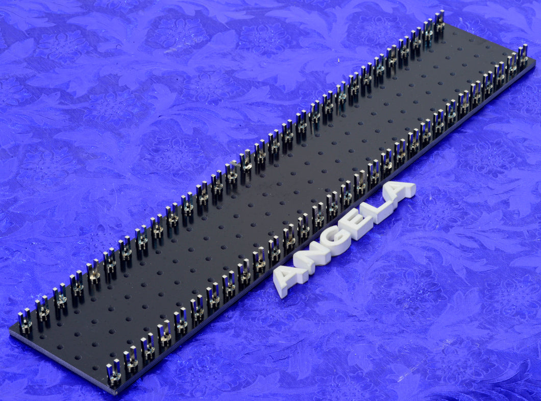 Forked Turret Terminal Board For Tube Audio Projects, Black Phenolic Fibreboard, #FTTB