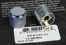 Load image into Gallery viewer, Fender American Vintage &#39;60s Tele Telecaster Chrome Knobs x2, 0095799049
