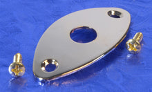 Load image into Gallery viewer, Generic Gold Football Jack Ferrule Plate With Screws For Guitar &amp; Bass, #GFJP

