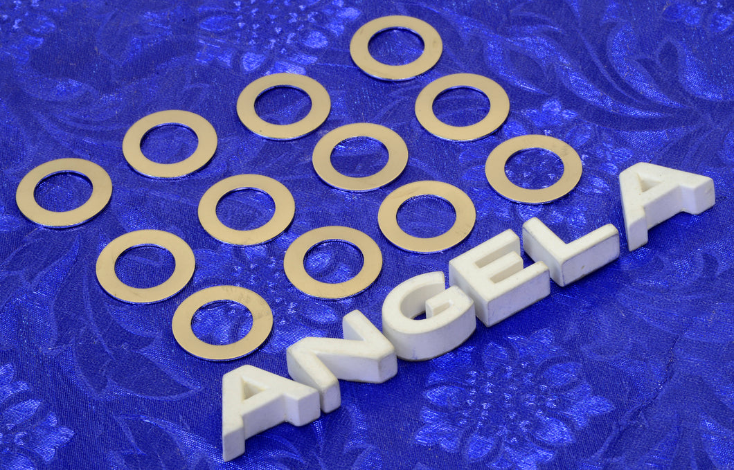 12 Switchcraft Nickel Plated Flat Beauty Washers For Fender Pots And Jacks, #SWBW