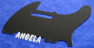 '50's Style Black 1 Ply Vinyl Pickguard For Telecaster Biscuit Board Guitar, #GTPG