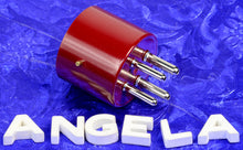 Load image into Gallery viewer, 4  Pin UX4 Red Oxblood Phenolic Tube Base For 2A3, 300B, 45 And Similar Based Tubes, #4811
